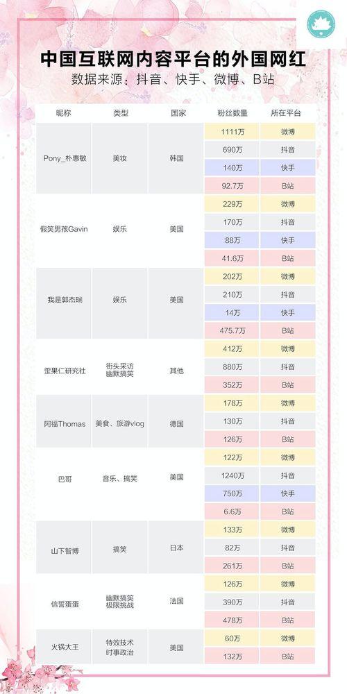 中国明星网红评分,揭秘人气与实力并存的新星势力”